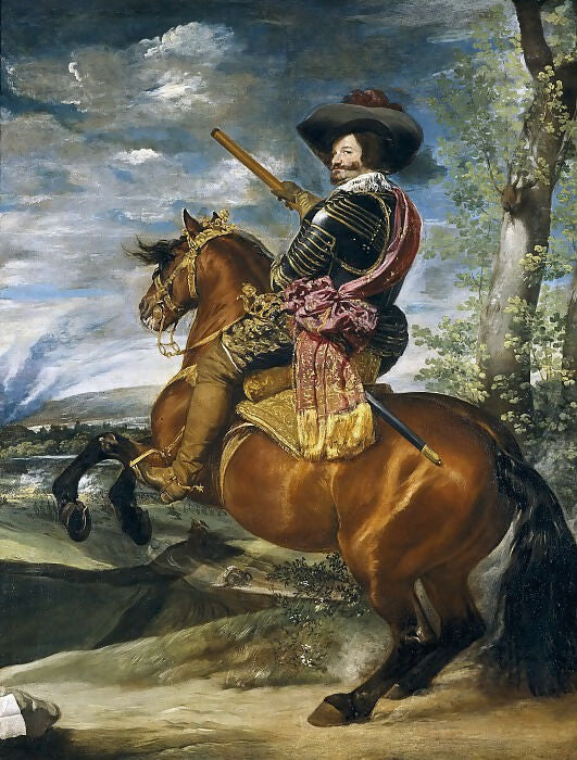 Diego Rodriguez de Silva y Velazquez – Equestrian Portrait of Gaspar de Guzman, Duke of Olivares