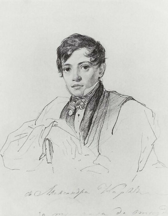 KarlPavlovichBryullov–PortraitofA.P.Bryullov.1826 50X40 Canvas