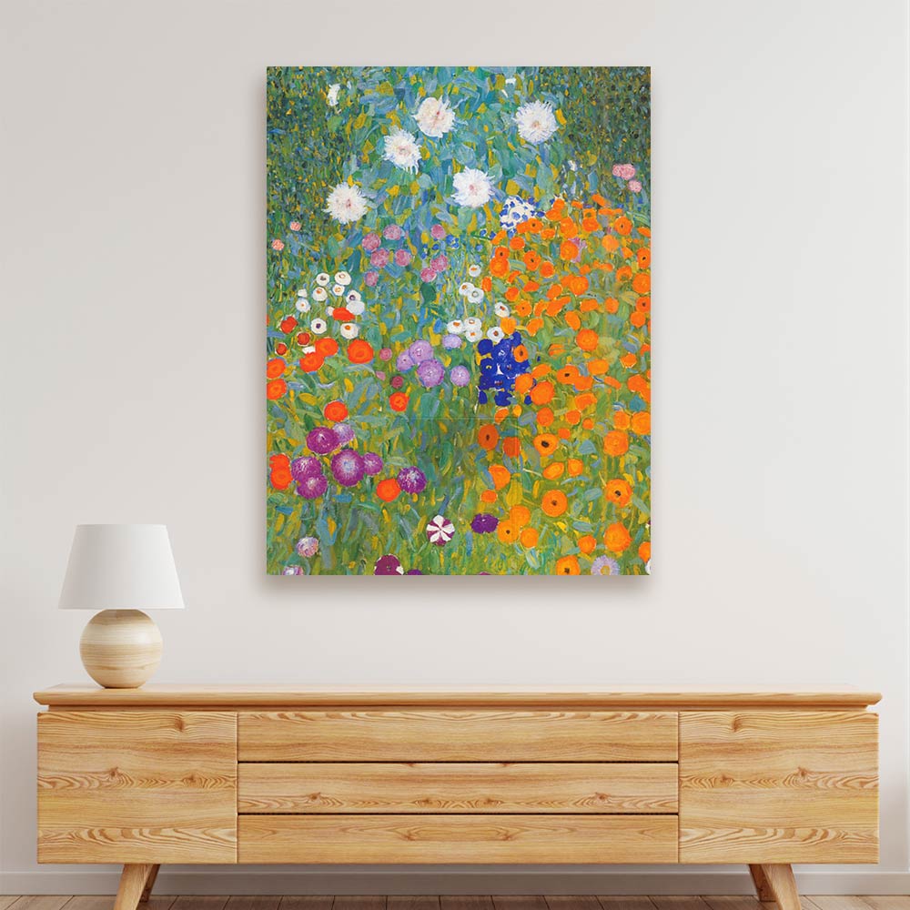 Flower garden Acrylic acrylic canvas Frames