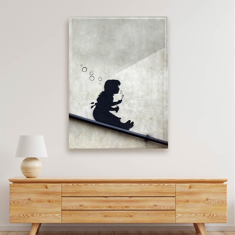 BANKSY ART 14 Acrylic acrylic canvas Frames