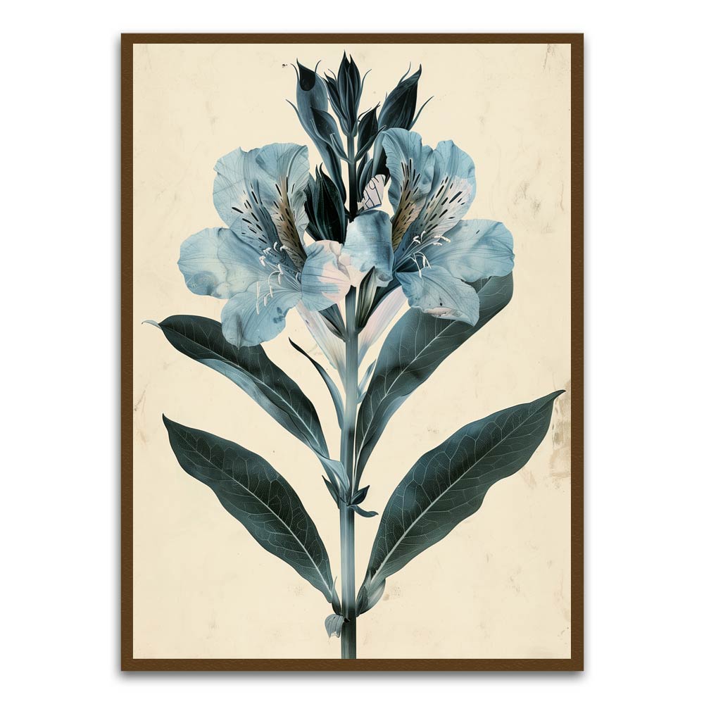 Botanical Art 4 Brown Printed frame acrylic canvas Frames