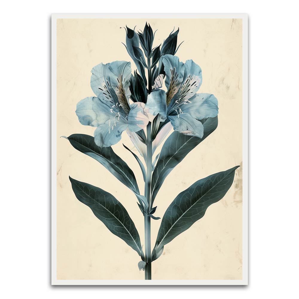 Botanical Art 4 White Printed frame acrylic canvas Frames