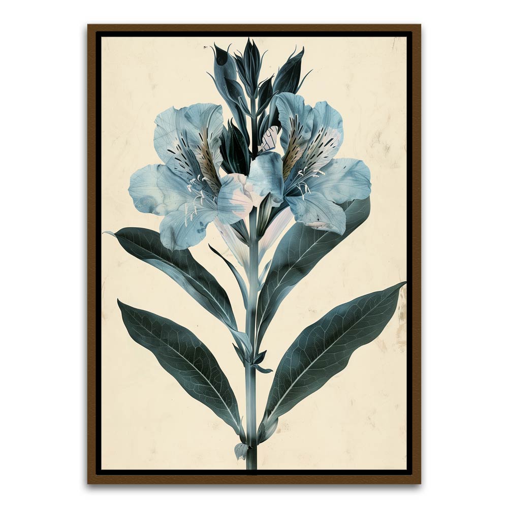 Botanical Art 4 Brown Canvas frame acrylic canvas Frames