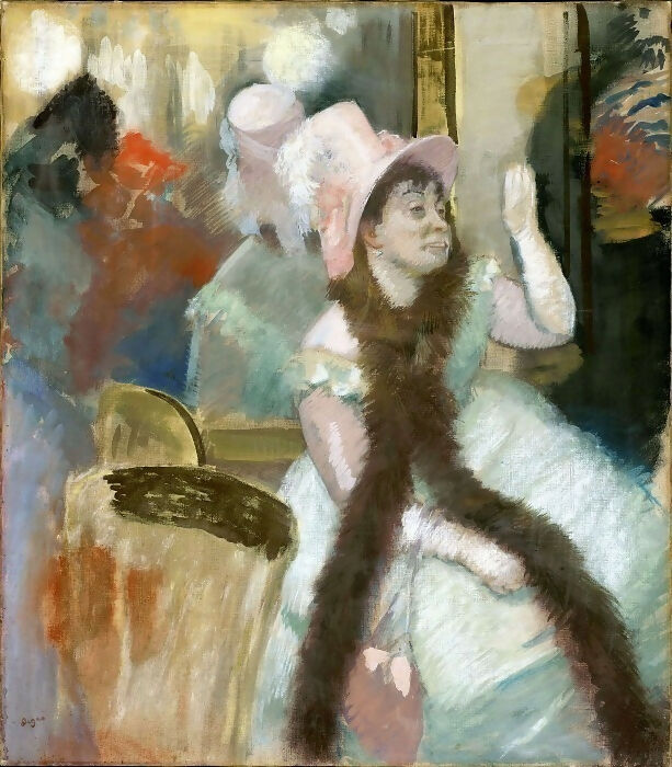 Edgar Degas Portrait of a Woman after a Costume Ball Portrait of Madame Dietz-Monnin 50X40 Canvas