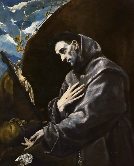 El Greco - Saint Franciss 50X42 Canvas