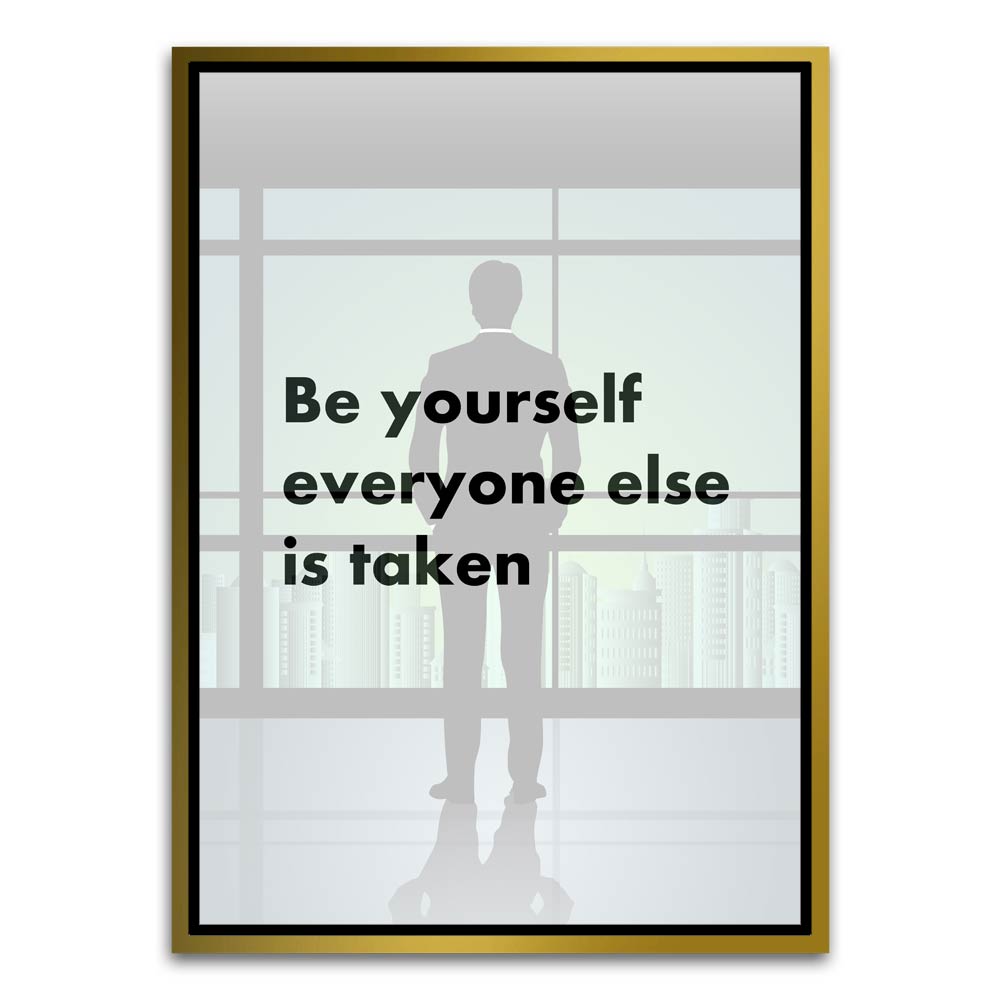 Motivation 15 Gold Canvas frame acrylic canvas Frames