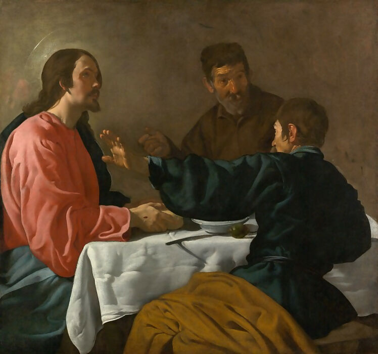 Diego Rodriguez de Silva y Velazquez – Supper at Emmaus 90x120 Canvas