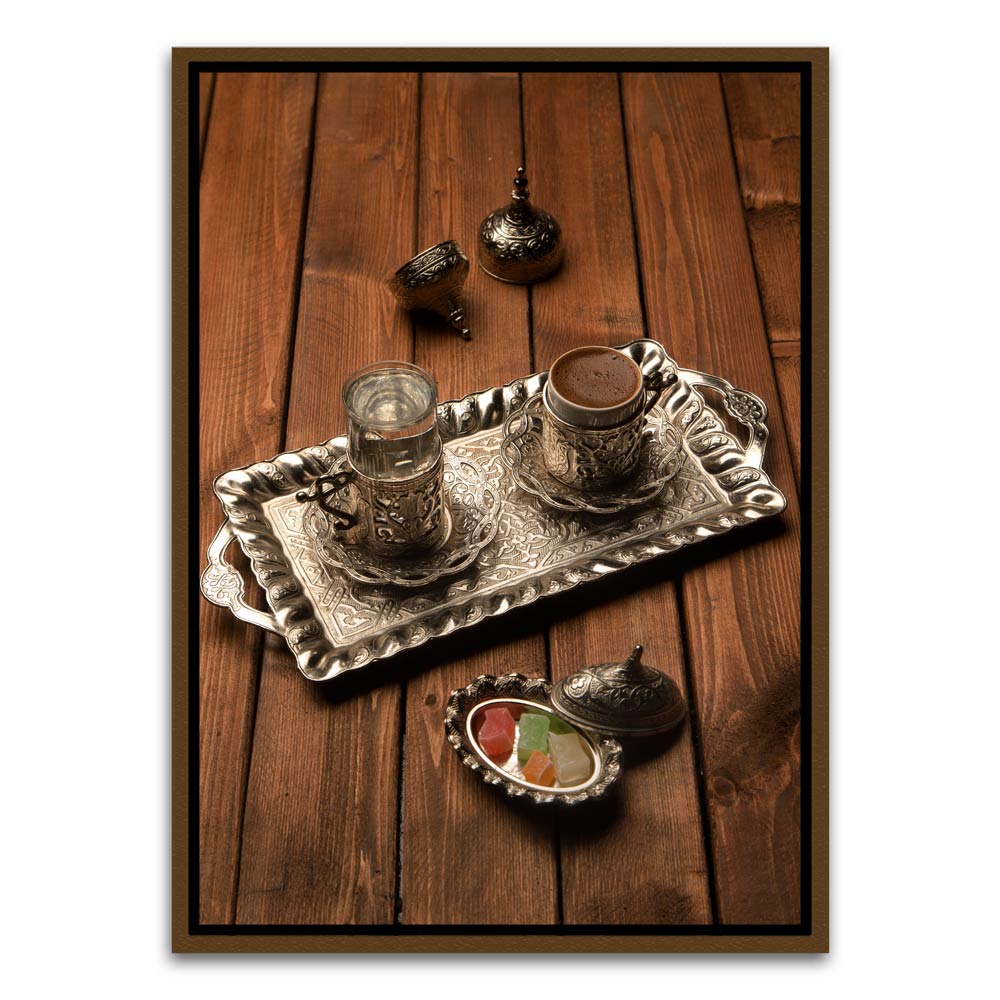 Coffee Brown Canvas frame acrylic canvas Frames