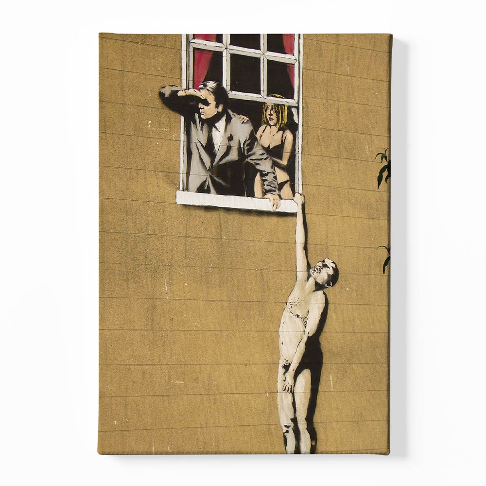 BANKSY ART 10 Canvas acrylic canvas Frames