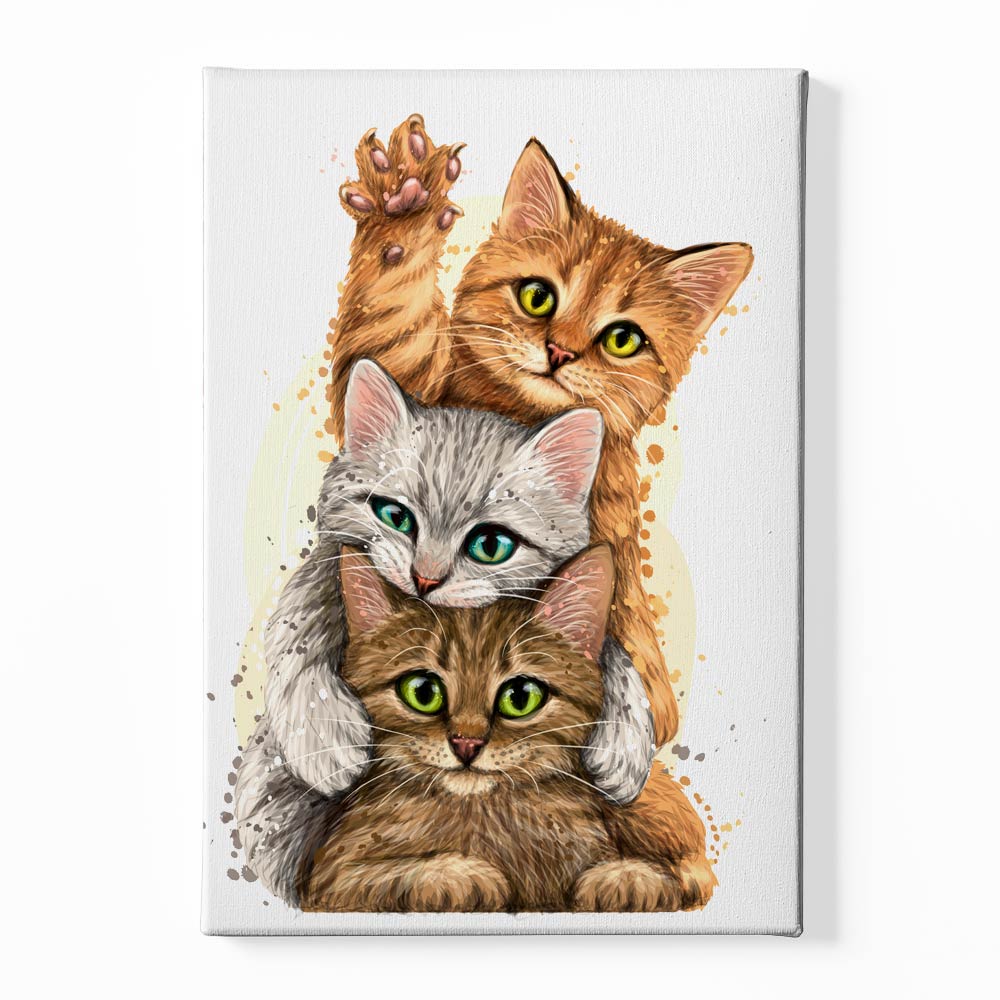 Cat Canvas acrylic canvas Frames