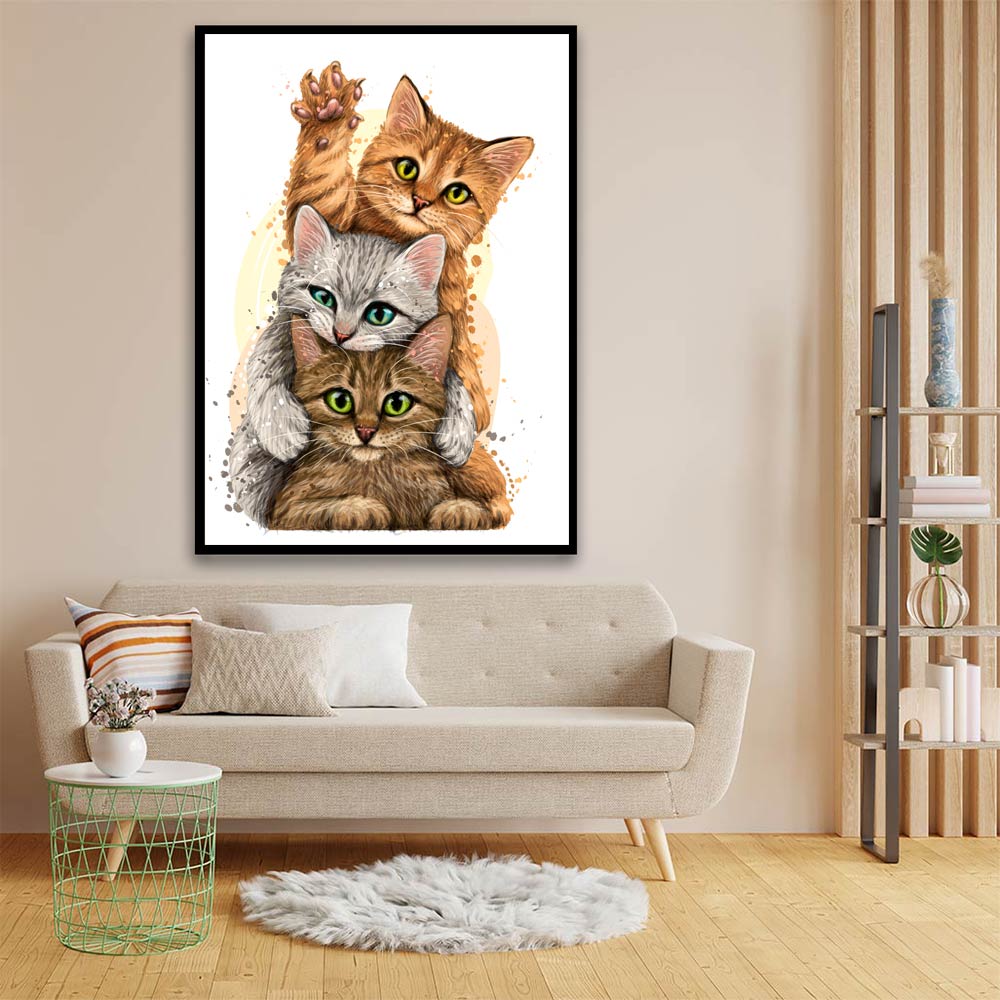 Cat acrylic canvas Frames