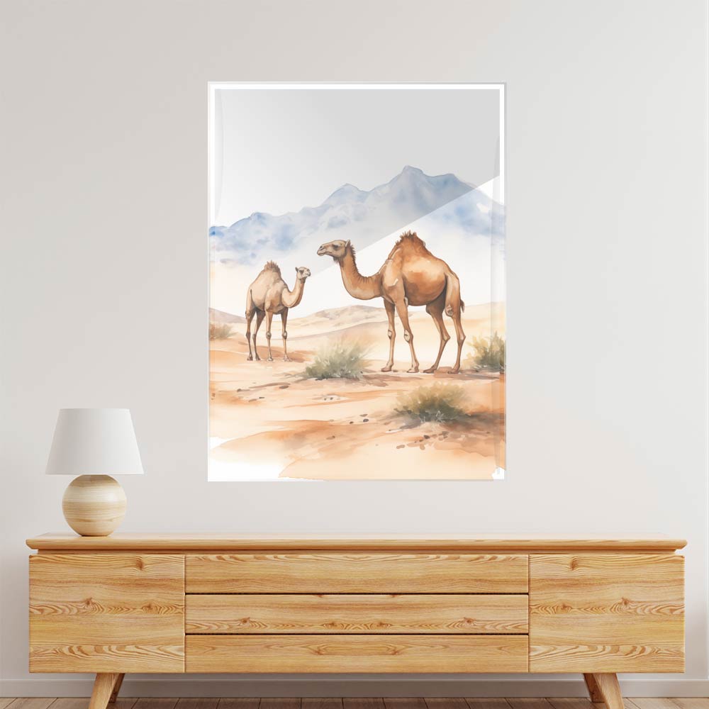 Desert Camel Acrylic acrylic canvas Frames