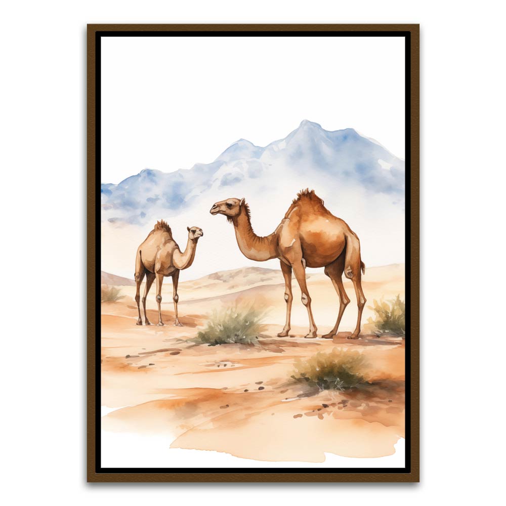 Desert Camel Brown Canvas frame acrylic canvas Frames