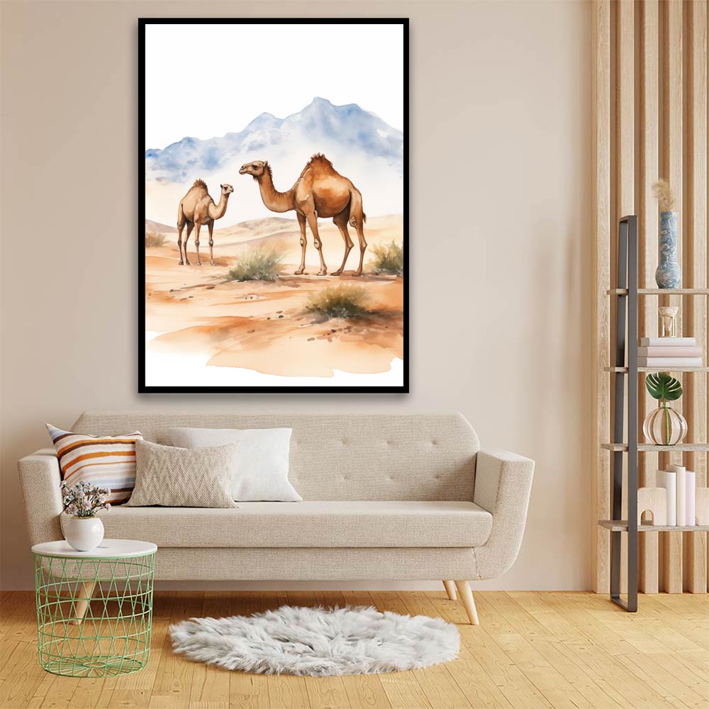 Desert Camel acrylic canvas Frames