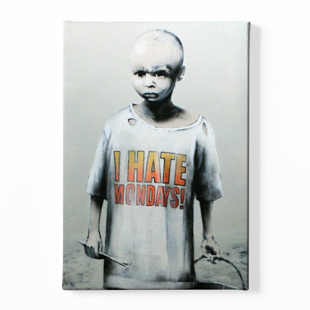 BANKSY ART 7 Canvas acrylic canvas Frames