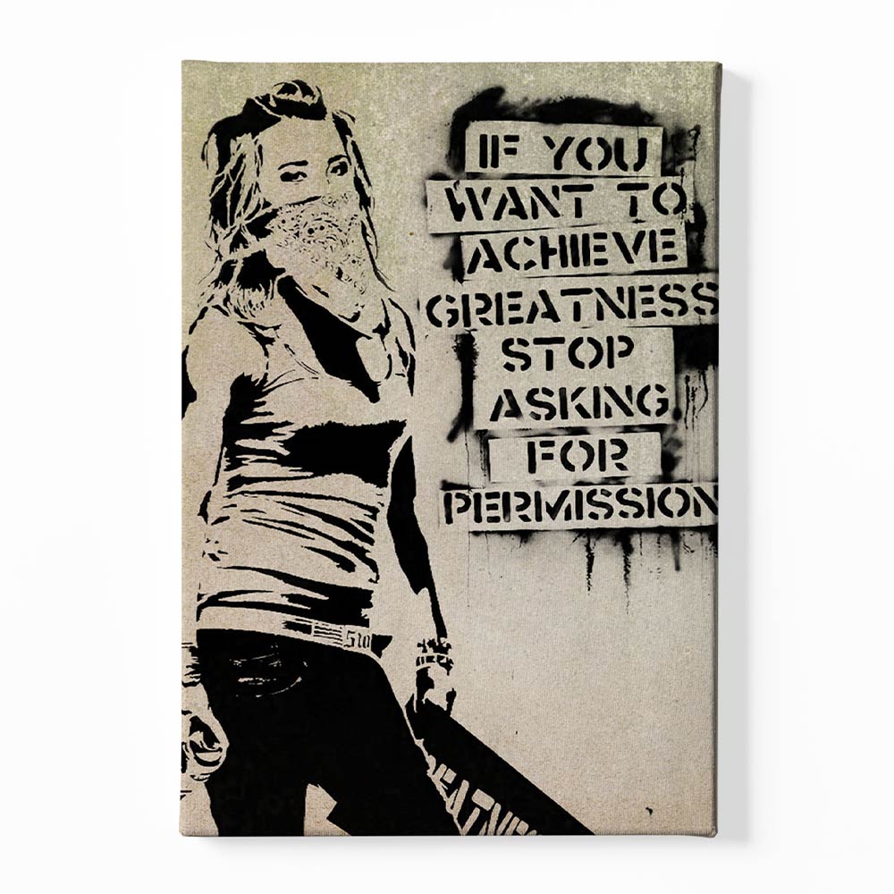 BANKSY ART 15 Canvas acrylic canvas Frames