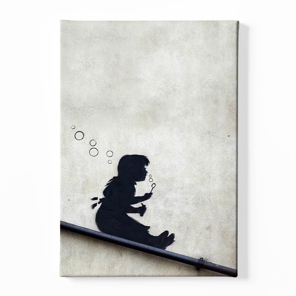 BANKSY ART 14 Canvas acrylic canvas Frames