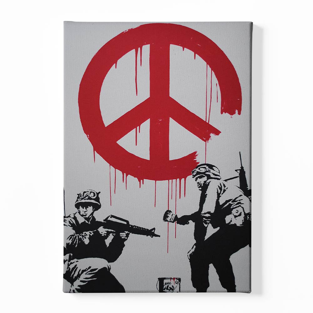 BANKSY ART 6 Canvas acrylic canvas Frames