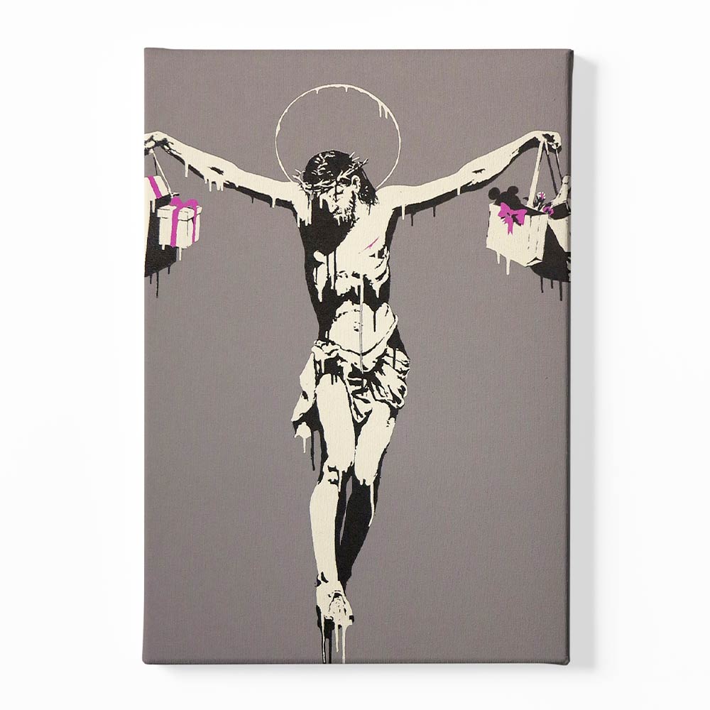 BANKSY ART 13 Canvas acrylic canvas Frames