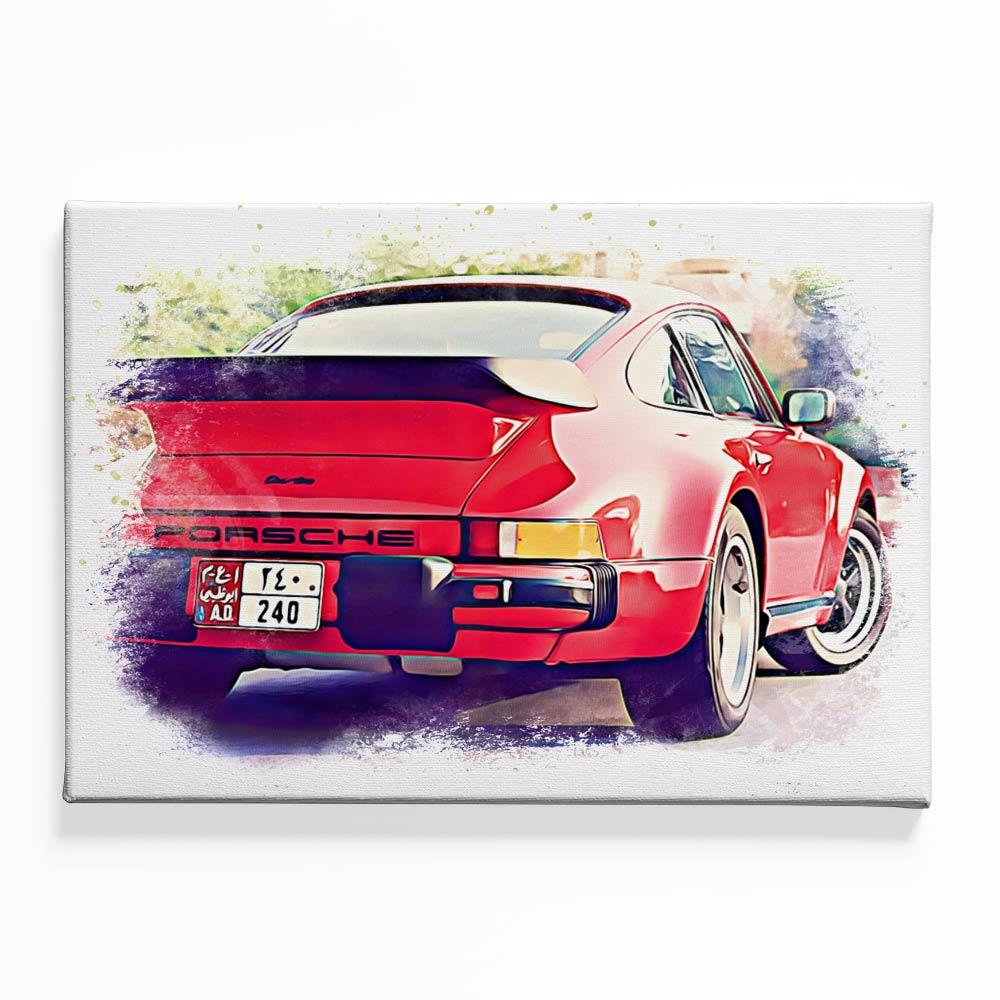 Classic Porsche 911 Abu Dhabi Canvas acrylic canvas