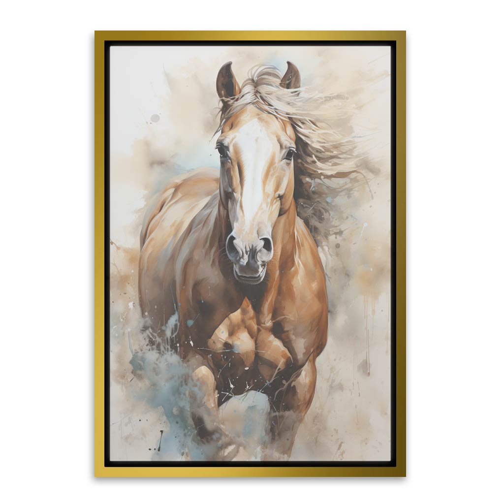 Horse Gold Canvas frame acrylic canvas Frames