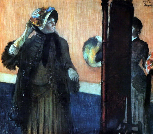 Edgar Degas - At the milliners 50X40 Canvas