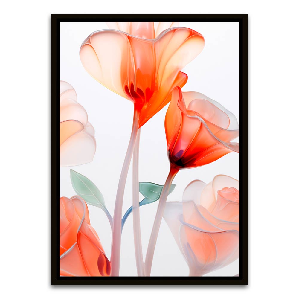 Botanical Art 8 Black Canvas frame acrylic canvas Frames