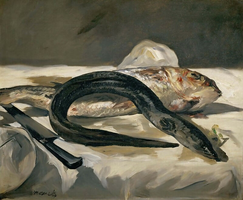 Edouard Manet – Eel and Mullet 140x187 Canvas