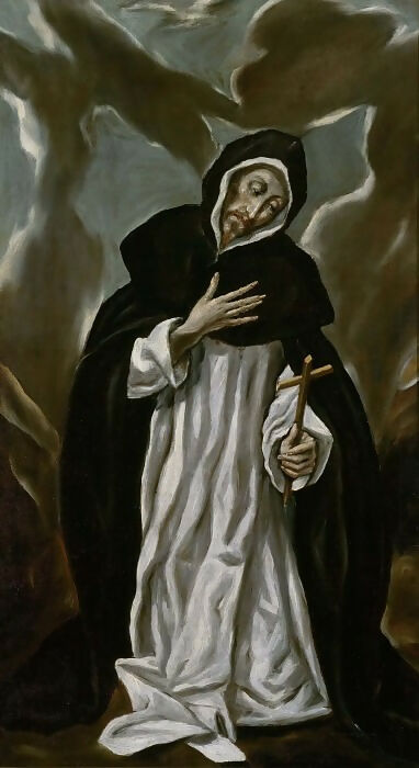 El Greco - Saint Dominic 70x100 Canvas