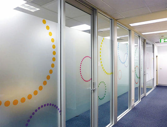 Frosted Glass Sticker Abu Dhabi – Premium Privacy Glass Film Printing & Installation