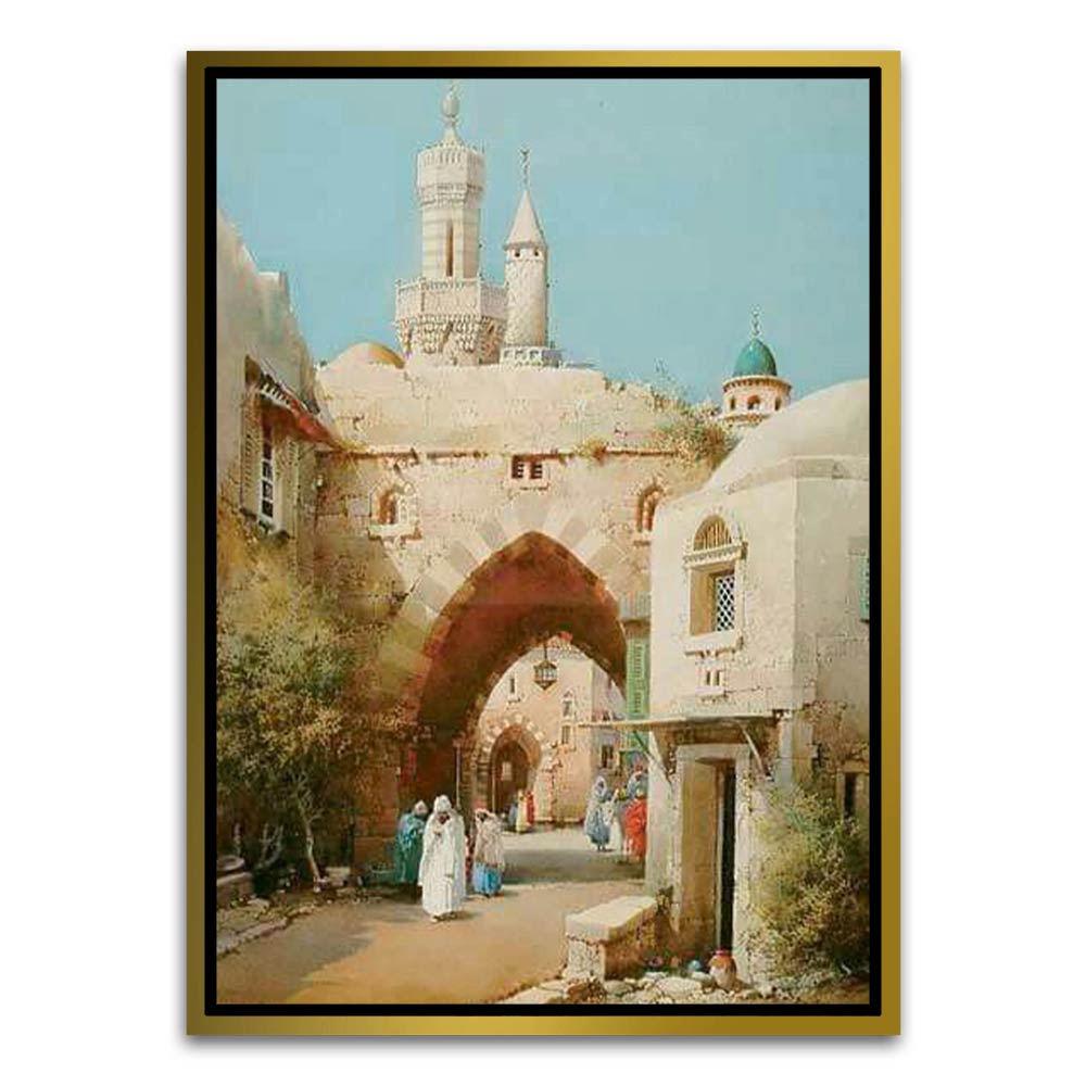 Fort 3 Gold Canvas frame acrylic canvas Frames