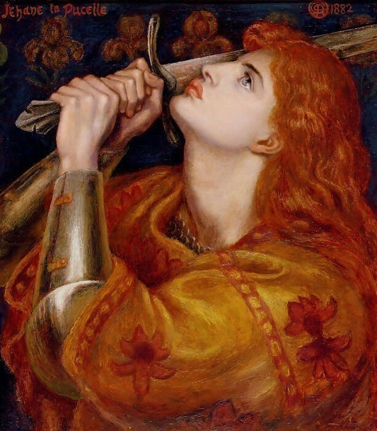 Dante Gabriel Rossetti - Joan of Arc 50X40 Canvas