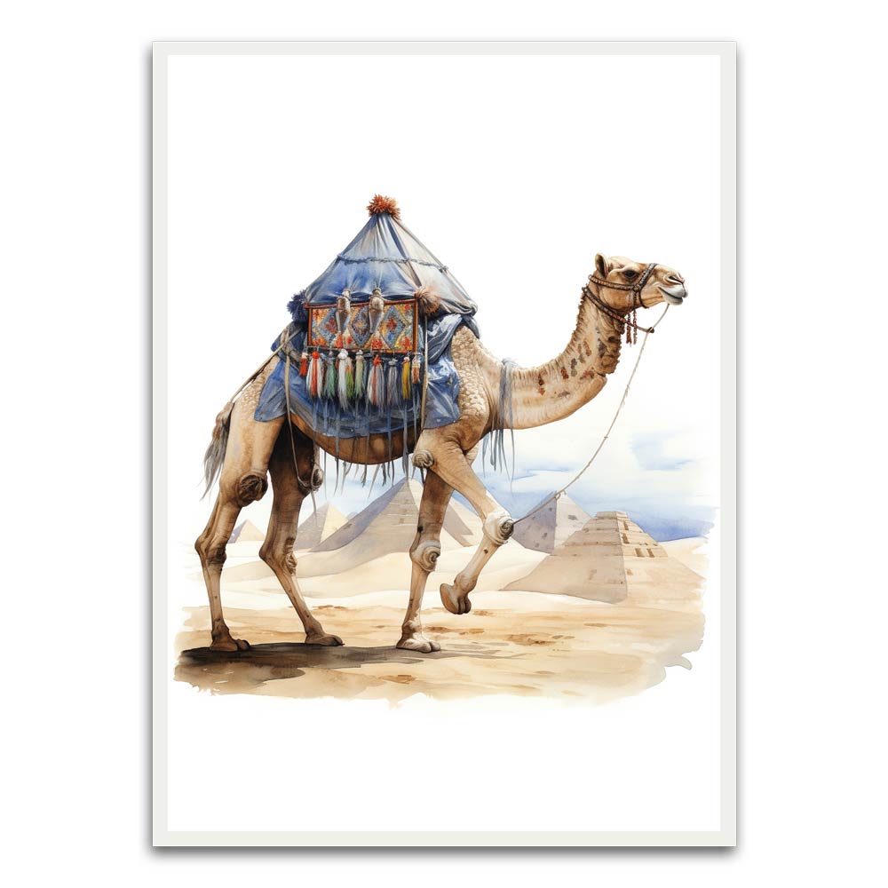 Camel White Printed frame acrylic canvas Frames