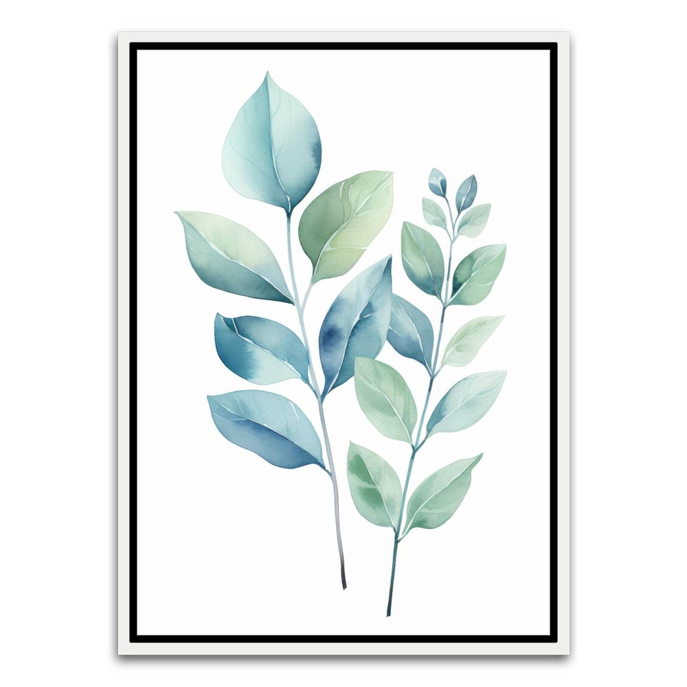 Botanical Art 11 White Canvas frame acrylic canvas Frames