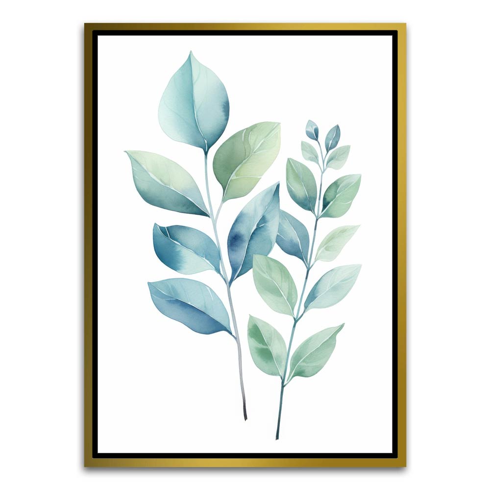 Botanical Art 11 Gold Canvas frame acrylic canvas Frames