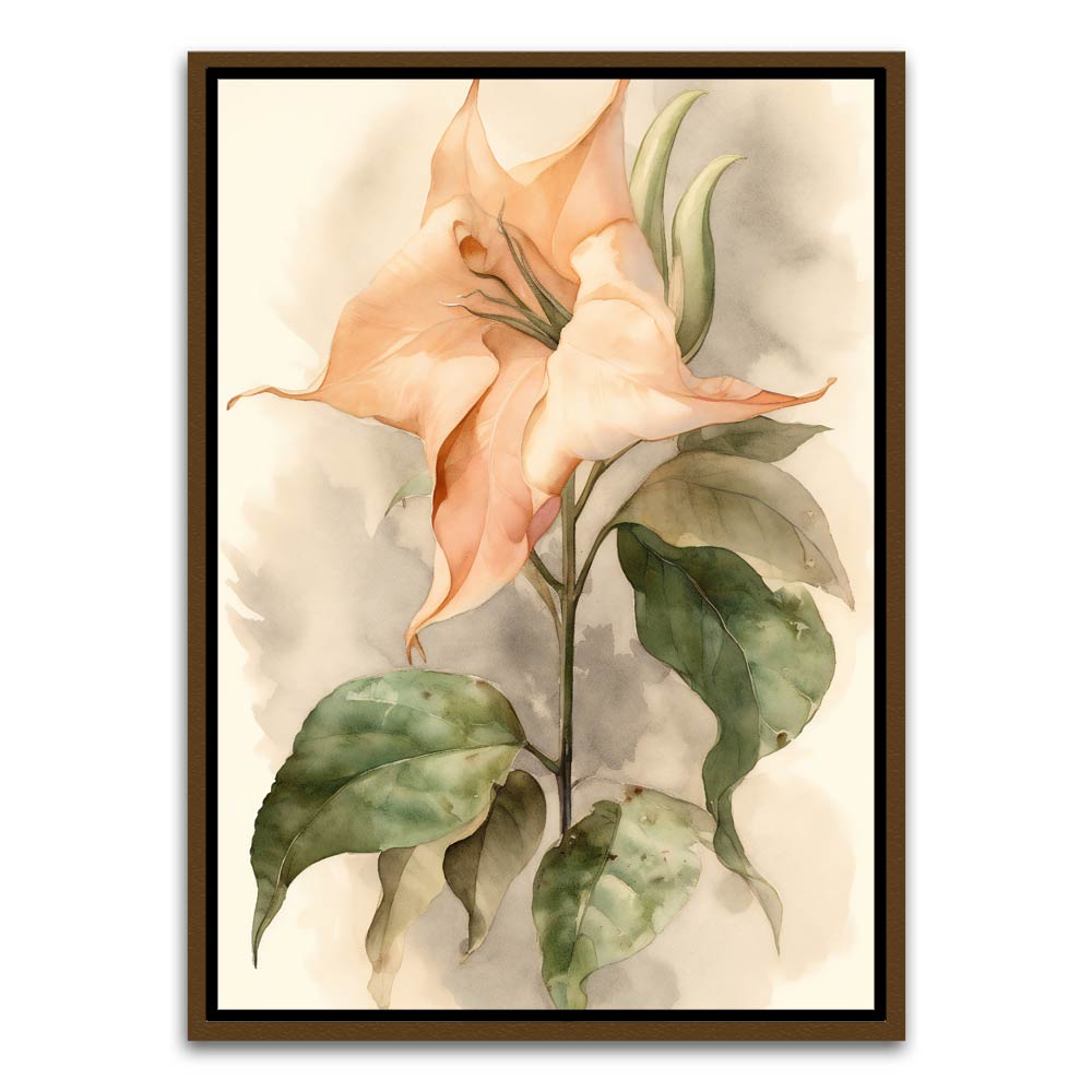 Botanical Art 12 Brown Canvas frame acrylic canvas Frames