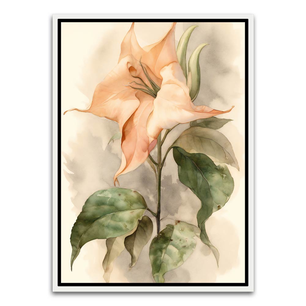 Botanical Art 12 White Canvas frame acrylic canvas Frames