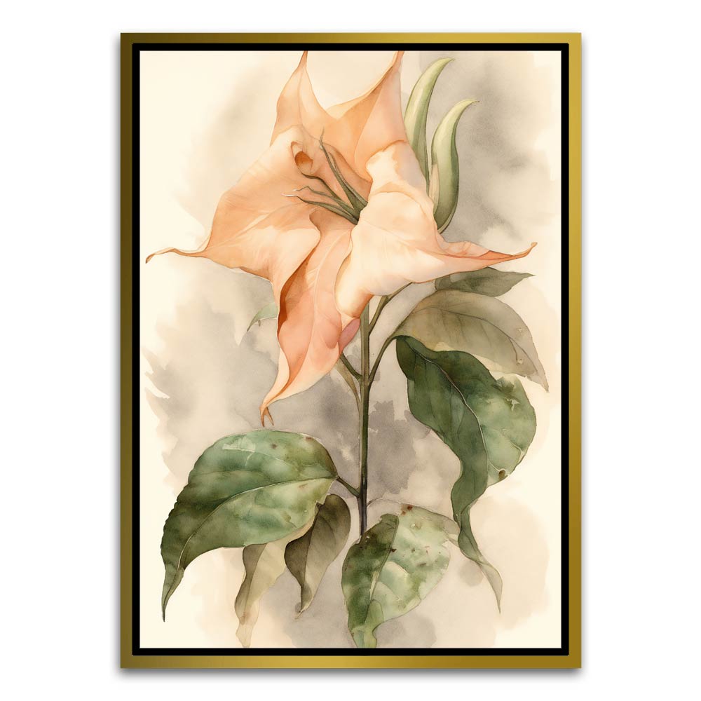 Botanical Art 12 Gold Canvas frame acrylic canvas Frames