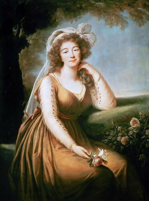 Elisabeth-Louise Vigée-Lebrun – Madame Du Barry, mistress of Louis XV 90x120 Canvas