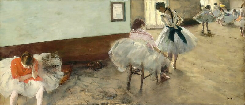 National Gallery of Art – Degas, Edgar - The Dancing Lesson 50X40 Canvas