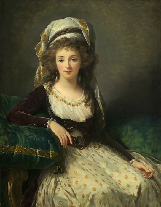 Elisabeth-Louise Vigee-Lebrun - Madame d'Aguesseau de Fresnay 50X40 Canvas