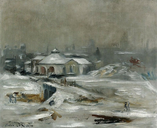 Edouard Manet - Railway Station in So 50X40 Canvas