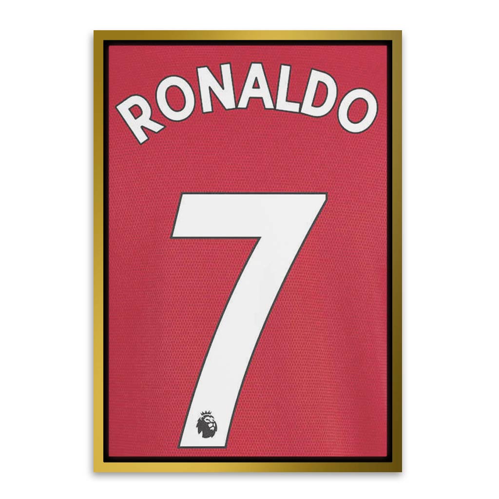 Ronaldo No 07 Gold Canvas frame acrylic canvas Frames