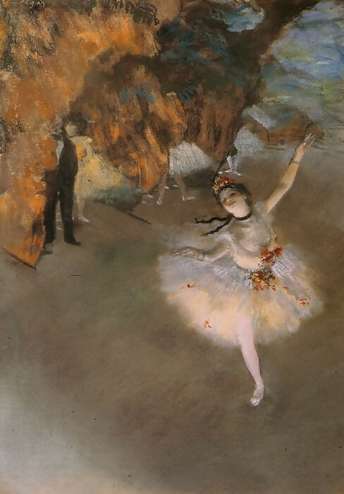 Edgar Degas - Star of the Stage 50X40 Canvas