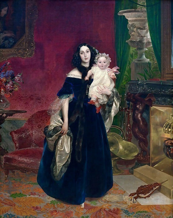 KarlPavlovichBryullov–PortraitofM.A.Beckwithherdaughter 50X40 Canvas
