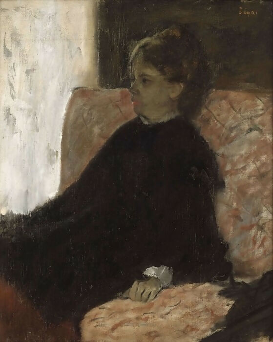 Edgar Degas – Woman in Black 50X40 Canvas