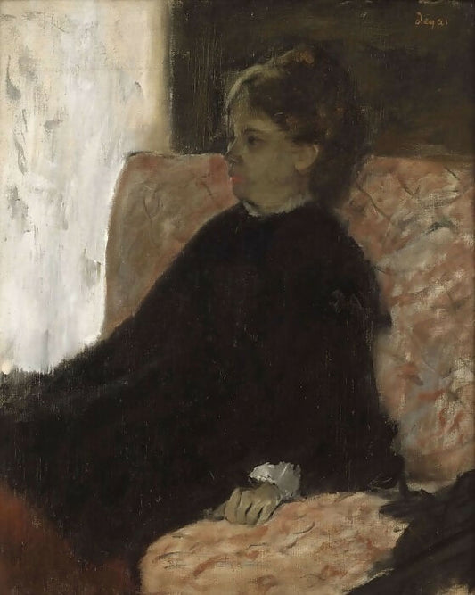 Edgar Degas – Woman in Black 50X40 Canvas