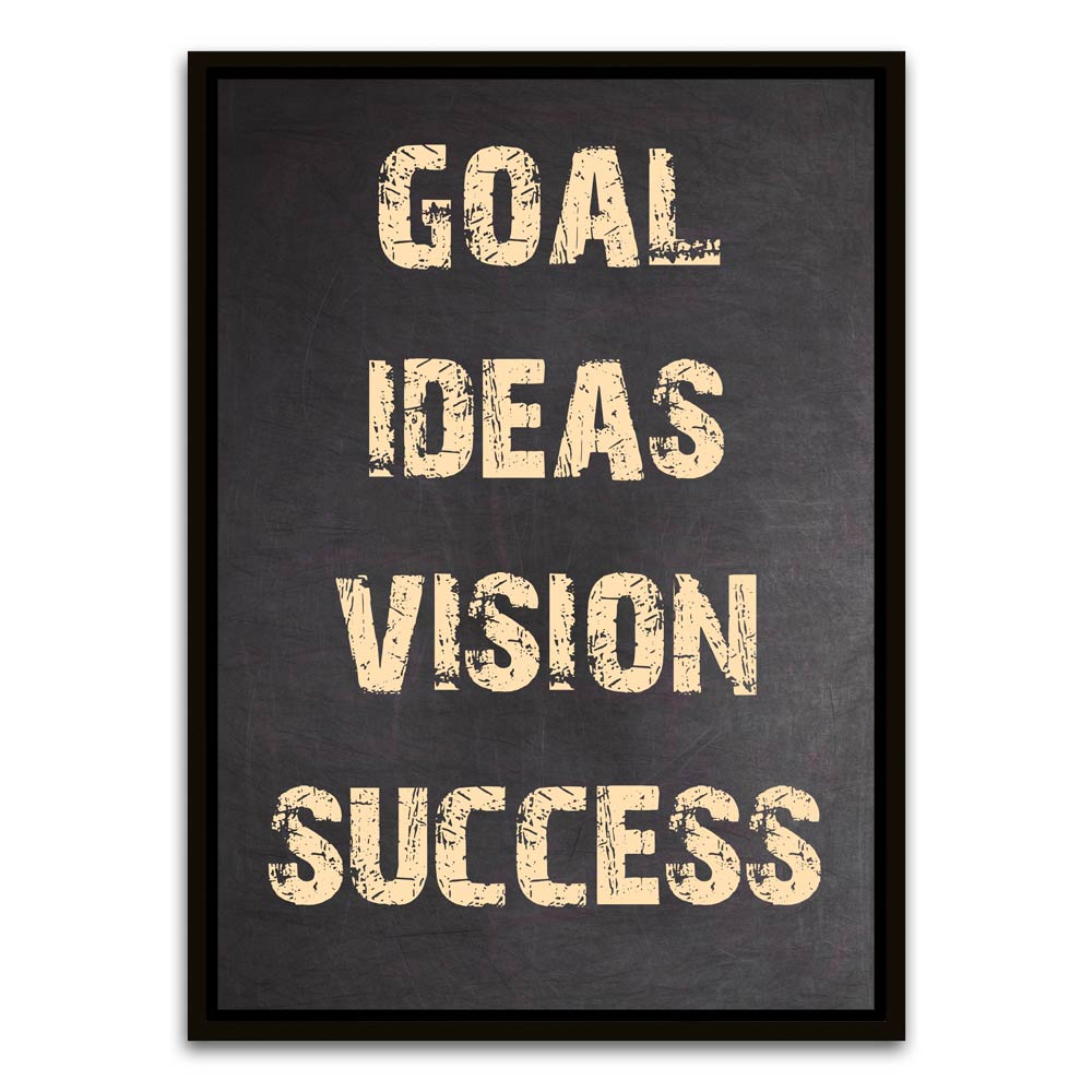 Motivation 9 Black Canvas frame acrylic canvas Frames