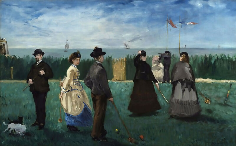 Edouard Manet – Croquet Game at Boulogne 50X40 Canvas