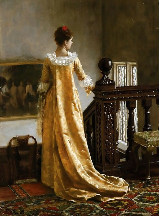 Edmund Blair Leighton – The Golden Train 50X40 Canvas
